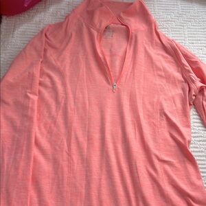 Coral Half-Zip Pullover